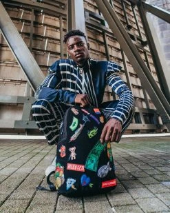 SPRAYGROUND® BAGS THE 32 REMOVABLE PATCHES VELCRO BACKPACK