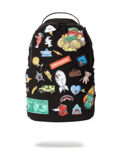 SPRAYGROUND® BAGS THE 32 REMOVABLE PATCHES VELCRO BACKPACK