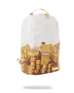 SPRAYGROUND® GOLD MONEY BRICKS DLXV BACKPACK BAGS