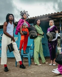 SPRAYGROUND® BAGS NOIR QUILT GOLD CHAIN SHARK BACKPACK (DLXV)