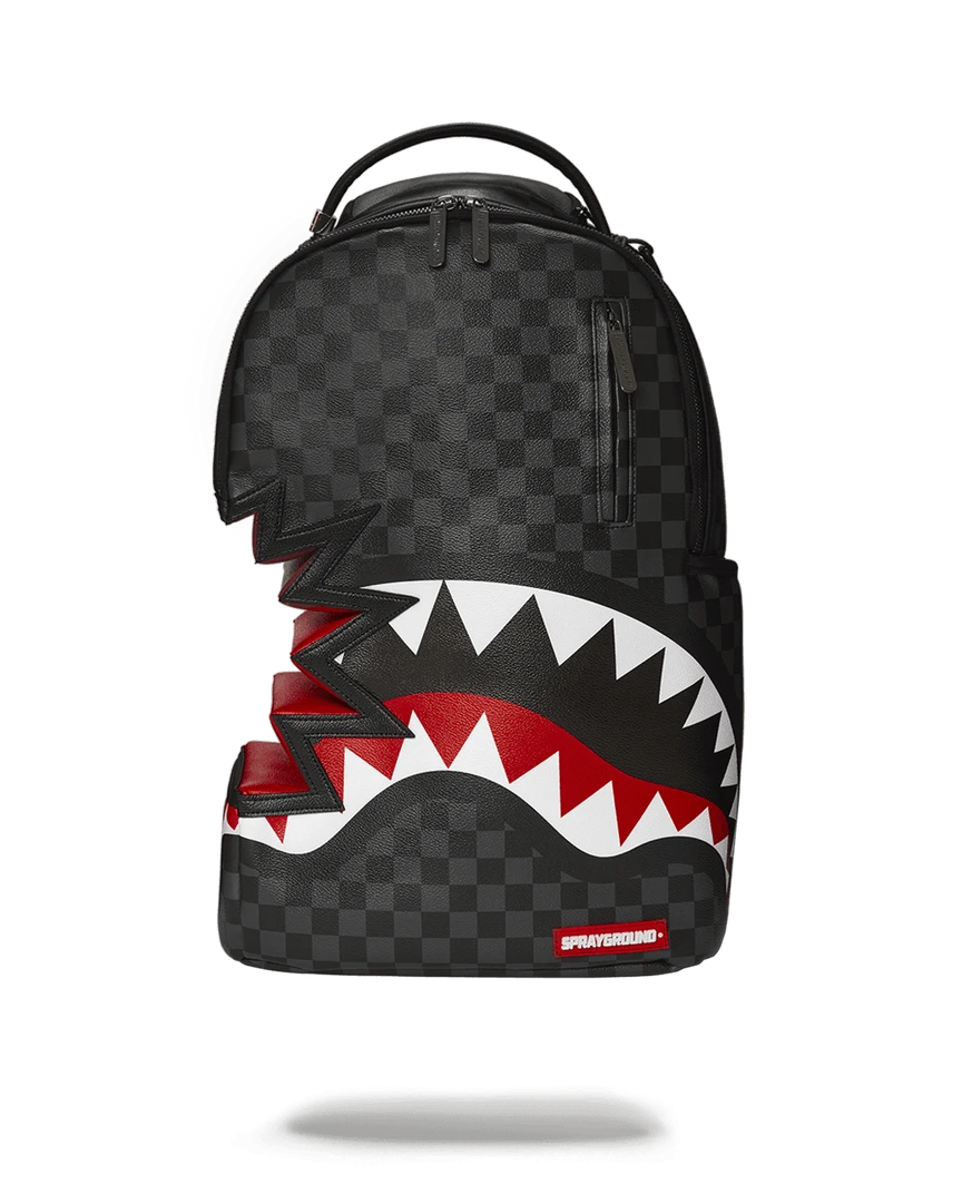 SPRAYGROUND® SHARK BITE SHARKS IN PARIS GRAY BACKPACK (DLXV) BAGS 1 SPRAYGROUND® SHARK BITE SHARKS IN PARIS GRAY BACKPACK (DLXV) BAGS
