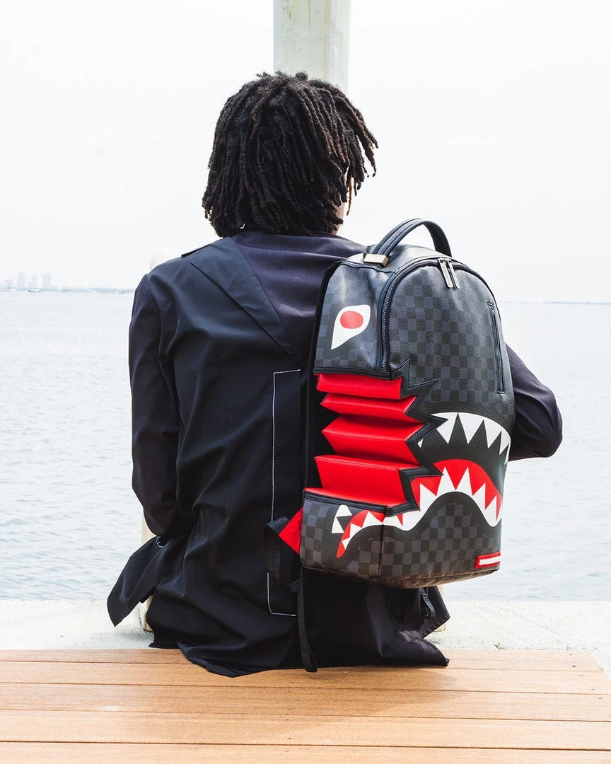 SPRAYGROUND® SHARK BITE SHARKS IN PARIS GRAY BACKPACK (DLXV) BAGS 4 SPRAYGROUND® SHARK BITE SHARKS IN PARIS GRAY BACKPACK (DLXV) BAGS