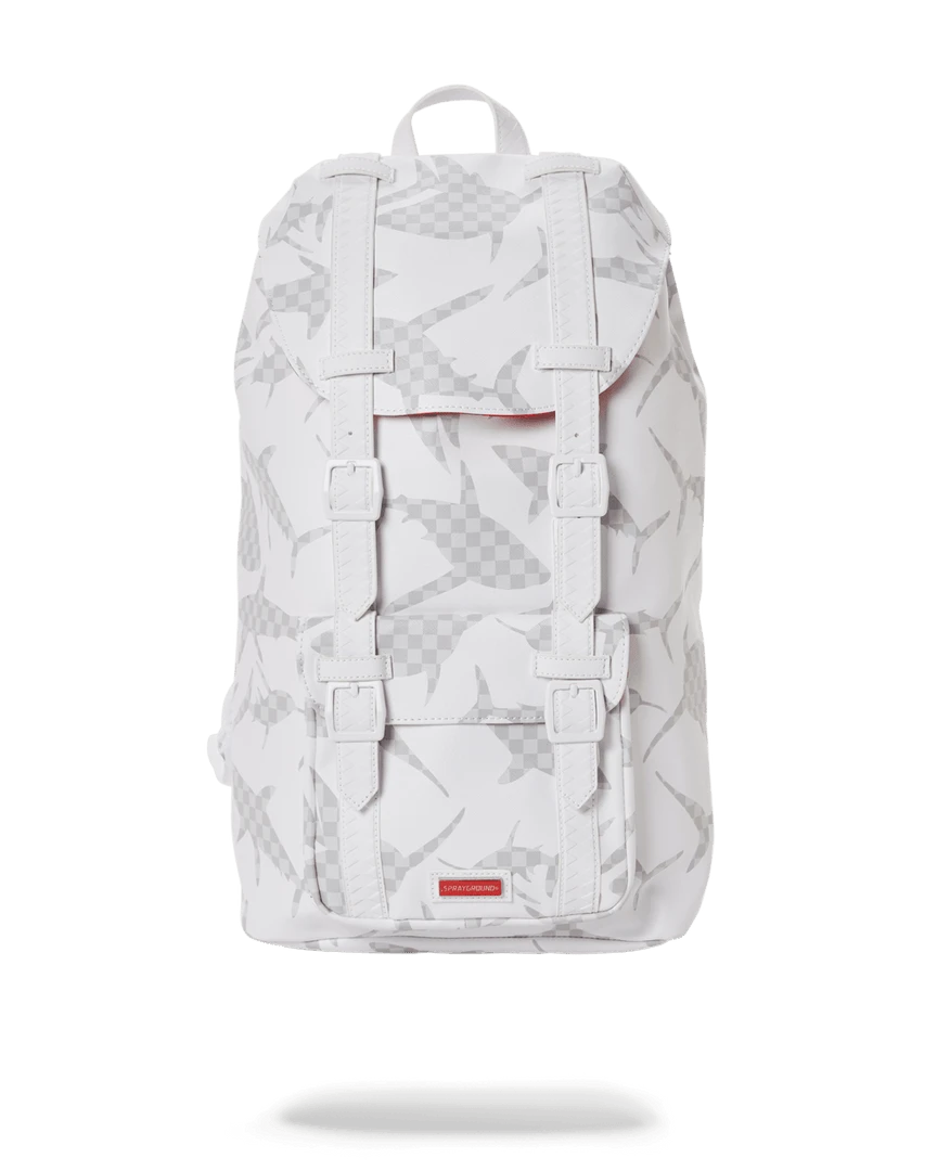 SPRAYGROUND® SHARK CHECK (WHITE) HILLS BACKPACK 1 SPRAYGROUND® SHARK CHECK (WHITE) HILLS BACKPACK