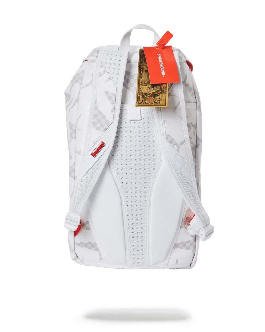 SPRAYGROUND® SHARK CHECK (WHITE) HILLS BACKPACK 9 SPRAYGROUND® SHARK CHECK (WHITE) HILLS BACKPACK