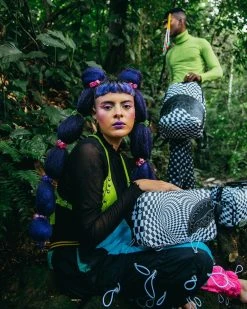 SPRAYGROUND® TRIPPY CHECK TOILETRY AKA MONEY BAG