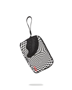 SPRAYGROUND® TRIPPY CHECK TOILETRY AKA MONEY BAG