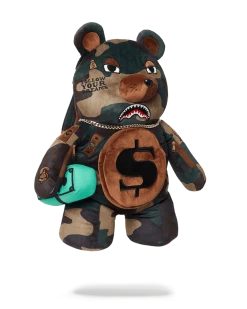 SPRAYGROUND® CAMOCHECK MONEYBEAR TEDDYBEAR BACKPACK BAGS
