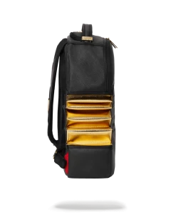 SPRAYGROUND® A.i.3 SHARK BITE BLACK GOLD BACKPACK (DLXV)