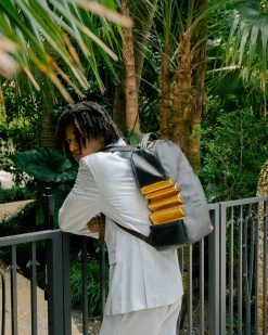 SPRAYGROUND® A.i.3 SHARK BITE BLACK GOLD BACKPACK (DLXV)