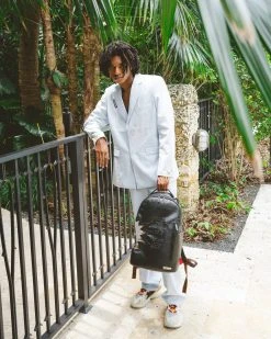 SPRAYGROUND® A.i.3 SHARK BITE BLACK GOLD BACKPACK (DLXV)