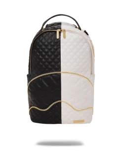 SPRAYGROUND® LEVELED UP SPLIT QUILT SHARK BACKPACK (DLXV)