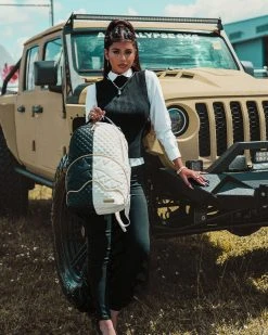 SPRAYGROUND® LEVELED UP SPLIT QUILT SHARK BACKPACK (DLXV)