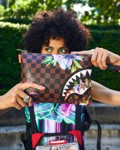 SPRAYGROUND® CROSSOVER CLUTCHES GARDEN OF SHARKS CROSSOVER CLUTCH