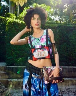 SPRAYGROUND® CROSSOVER CLUTCHES GARDEN OF SHARKS CROSSOVER CLUTCH