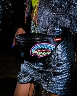 SPRAYGROUND® SHARKS IN PARIS GLOW SAVVY CROSSBODY CROSSBODYS
