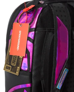 SPRAYGROUND® BACKPACKS CAZZU IRIDESCENT CUT & SEW SPIDER SKULL SHARK BACKPACK (DLXV)
