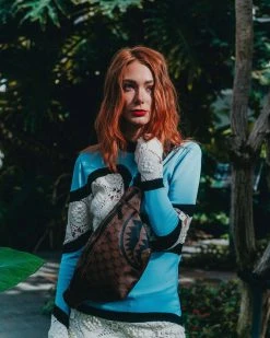 SPRAYGROUND® SHARKS AND SKULLS SAVVY CROSSBODY BAGS