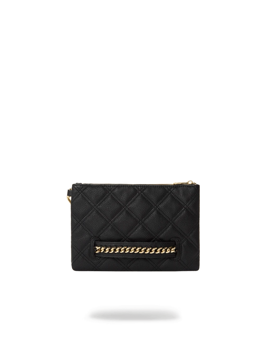 SPRAYGROUND® NOIR QUILT GOLD CHAIN SHARK CROSSOVER CLUTCH CROSSOVER CLUTCHES 5 SPRAYGROUND® NOIR QUILT GOLD CHAIN SHARK CROSSOVER CLUTCH CROSSOVER CLUTCHES