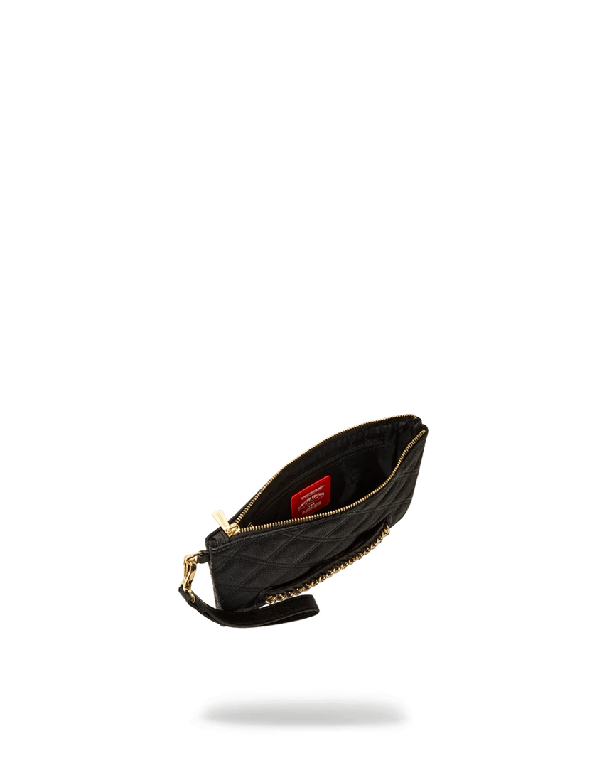 SPRAYGROUND® NOIR QUILT GOLD CHAIN SHARK CROSSOVER CLUTCH CROSSOVER CLUTCHES 7 SPRAYGROUND® NOIR QUILT GOLD CHAIN SHARK CROSSOVER CLUTCH CROSSOVER CLUTCHES