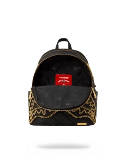 SPRAYGROUND® NOIR QUILT GOLD CHAIN SHARK SAVAGE BACKPACK BAGS 6 SPRAYGROUND® NOIR QUILT GOLD CHAIN SHARK SAVAGE BACKPACK BAGS