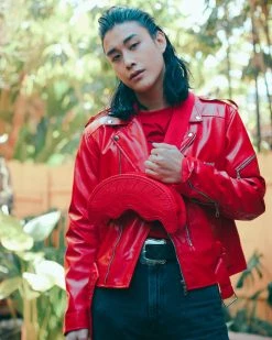 SPRAYGROUND® BAGS RED RIVIERA SHARKMOUTH CROSSBODY