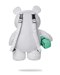 SPRAYGROUND® BAGS SPLIT THE CHECK (PEARL) MONEY BEAR TEDDYBEAR BACKPACK