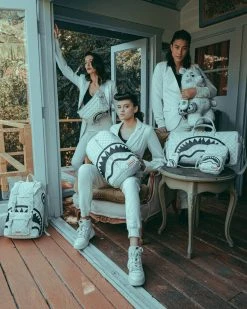 SPRAYGROUND® BAGS SPLIT THE CHECK (PEARL) MONEY BEAR TEDDYBEAR BACKPACK