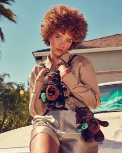 SPRAYGROUND® BAGS BEARCUB BACKPACK - CAMOCHECK MONEYBEAR