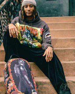 SPRAYGROUND® BAGS STAR WARS MANDALORIAN BLOWOUT SHARK BACKPACK 3 SPRAYGROUND® BAGS STAR WARS MANDALORIAN BLOWOUT SHARK BACKPACK