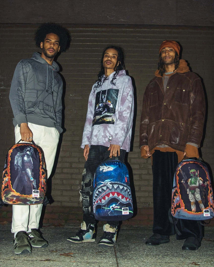 SPRAYGROUND® BAGS STAR WARS MANDALORIAN BLOWOUT SHARK BACKPACK SPRAYGROUND® BAGS STAR WARS MANDALORIAN BLOWOUT SHARK BACKPACK