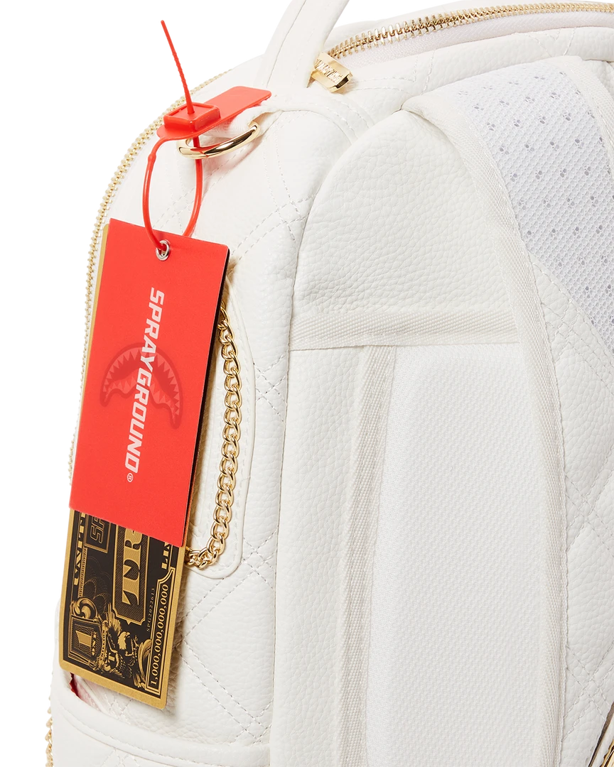 SPRAYGROUND® RIVIERA LE BLANC GOLD CHAIN SHARK BACKPACK (DLXV) BAGS 15 SPRAYGROUND® RIVIERA LE BLANC GOLD CHAIN SHARK BACKPACK (DLXV) BAGS