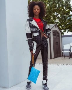 SPRAYGROUND® ILLUCHAINS TURQ CROSSOVER CLUTCH CROSSOVER CLUTCHES