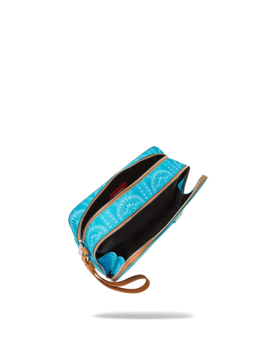 SPRAYGROUND® ILLUCHAINS TURQ TOILETRY BAG BAGS 7 SPRAYGROUND® ILLUCHAINS TURQ TOILETRY BAG BAGS
