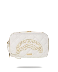 SPRAYGROUND® RIVIERA LE BLANC GOLD CHAIN SHARK TOILETRY BAG