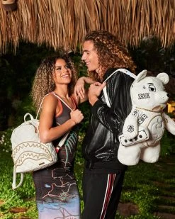 SPRAYGROUND® RIVIERA LE BLANC GOLD CHAIN SHARK SAVAGE BACKPACK BAGS 10 SPRAYGROUND® RIVIERA LE BLANC GOLD CHAIN SHARK SAVAGE BACKPACK BAGS