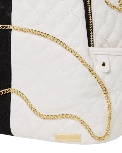 SPRAYGROUND® LEVELED UP SPLIT QUILT SHARK SAVAGE BACKPACK NEW ARRIVALS