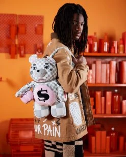 SPRAYGROUND® NEW ARRIVALS XTC LA PALAIS MEDIUM MONEYBEAR TEDDYBEAR BACKPACK