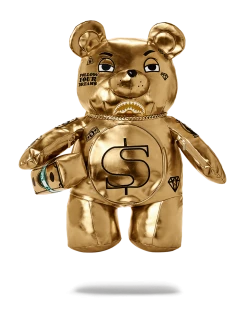 SPRAYGROUND® GOLD RUSH MONEYBEAR TEDDYBEAR BACKPACK
