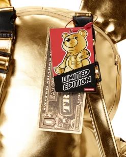 SPRAYGROUND® GOLD RUSH MONEYBEAR TEDDYBEAR BACKPACK