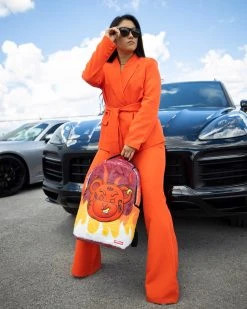 SPRAYGROUND® NEW ARRIVALS DIABLO COZY VELOUR FUR BACKPACK