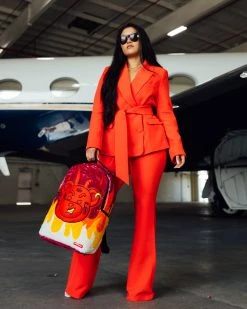 SPRAYGROUND® NEW ARRIVALS DIABLO COZY VELOUR FUR BACKPACK