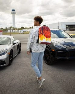 SPRAYGROUND® NEW ARRIVALS DIABLO COZY VELOUR FUR BACKPACK