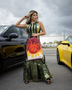 SPRAYGROUND® NEW ARRIVALS DIABLO COZY VELOUR FUR BACKPACK