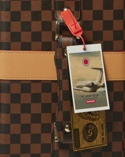 SPRAYGROUND® HENNY AIR TO THE THRONE CUT & SEW VEGAN LEATHER CARRY-ON LUGGAGE