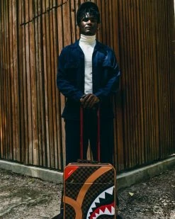 SPRAYGROUND® HENNY AIR TO THE THRONE CUT & SEW VEGAN LEATHER CARRY-ON LUGGAGE