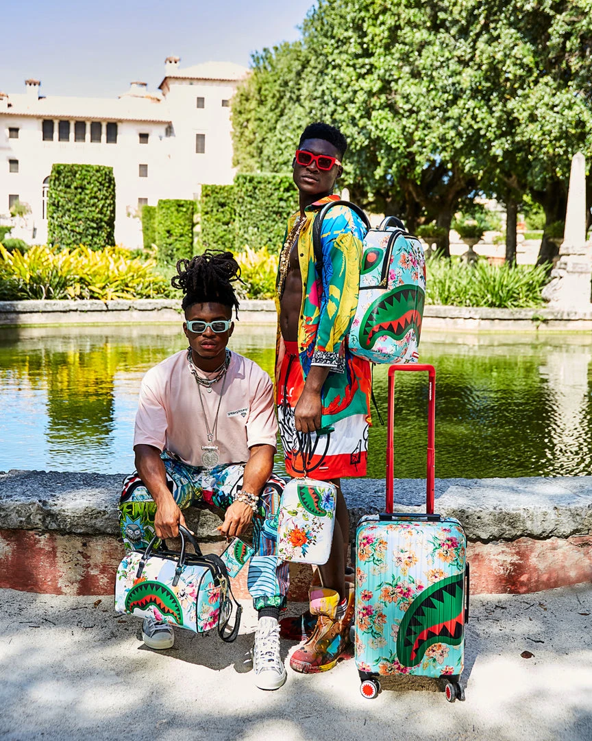 SPRAYGROUND® THE SANCTUARY SHARKNAUTICS HARDSHELL CARRY-ON LUGGAGE SPRAYGROUND® THE SANCTUARY SHARKNAUTICS HARDSHELL CARRY-ON LUGGAGE