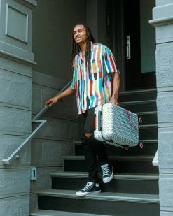 SPRAYGROUND® ROSE ALL DAY LA PALAIS SHARKNAUTICS HARDSHELL CARRY-ON LUGGAGE