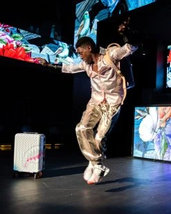 SPRAYGROUND® ROSE ALL DAY LA PALAIS SHARKNAUTICS HARDSHELL CARRY-ON LUGGAGE