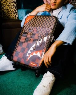SPRAYGROUND® XTC SHARKS IN PARIS CUT & SEW VEGAN LEATHER CARRY-ON LUGGAGE