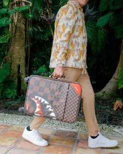 SPRAYGROUND® XTC SHARKS IN PARIS CUT & SEW VEGAN LEATHER CARRY-ON LUGGAGE